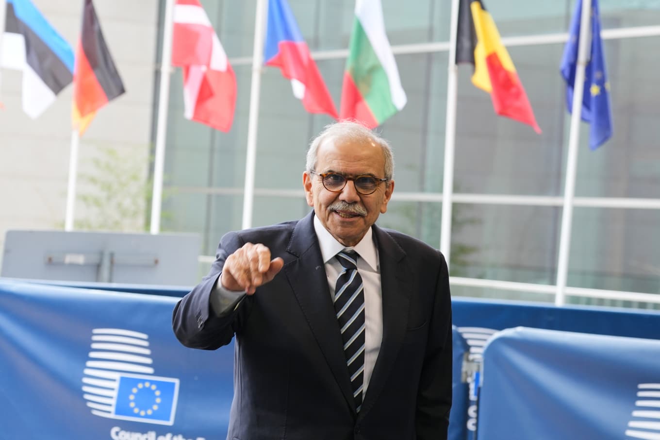 Libanons premiärminister Nawaf Salam under ett besök i Bryssel. Arkivbild. Foto: Virginia Mayo /AP/TT