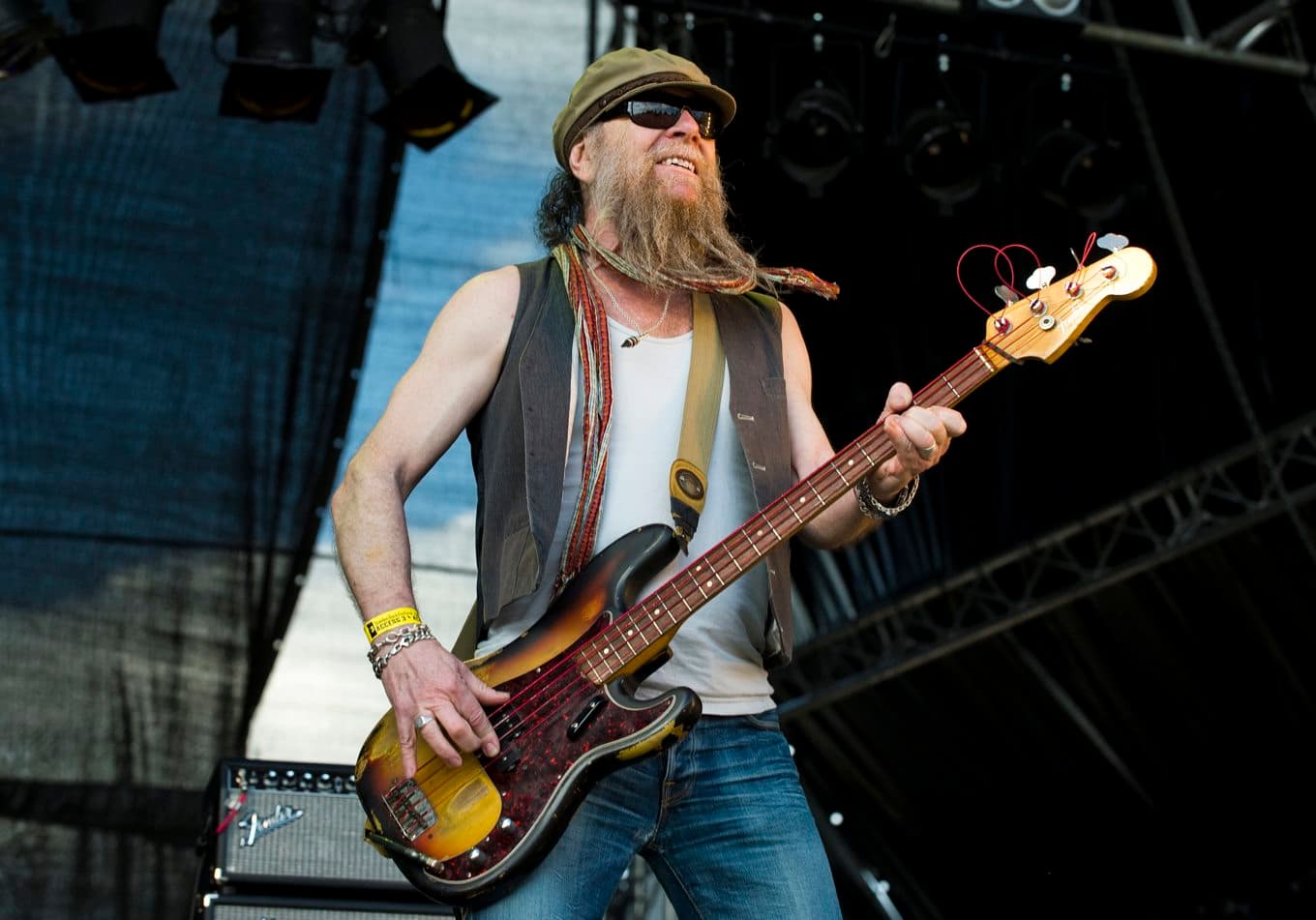 Nikke Ström vid ett framträdande med Nationalteatern 2012 på Sweden Rock. Arkivbild. Foto: Claudio Bresciani / TT
