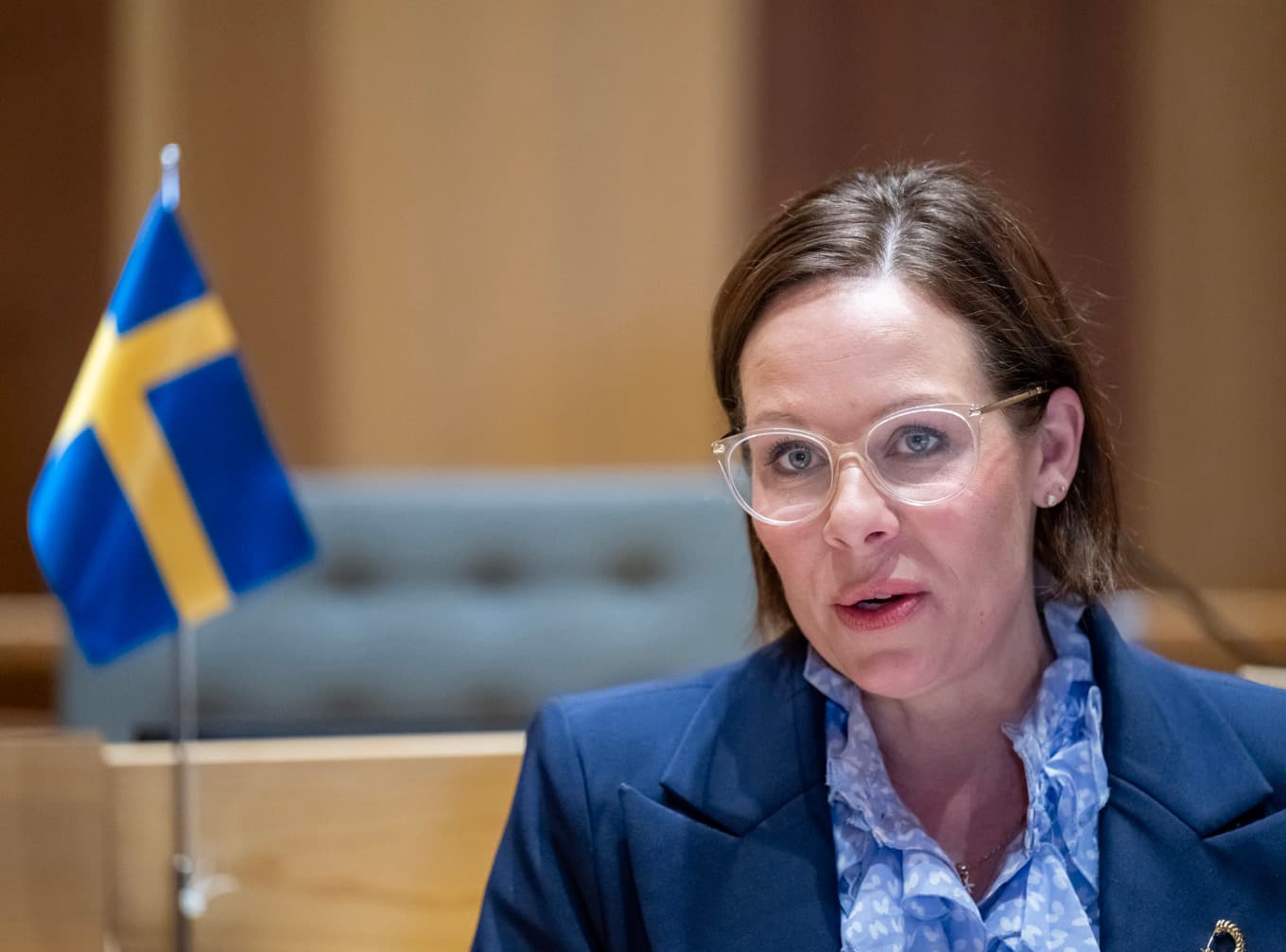 Sveriges utrikesminister Maria Malmer Stenergard (M) åker till bland annat Saudiarabien. Arkivbild. Foto: Johan Nilsson / TT