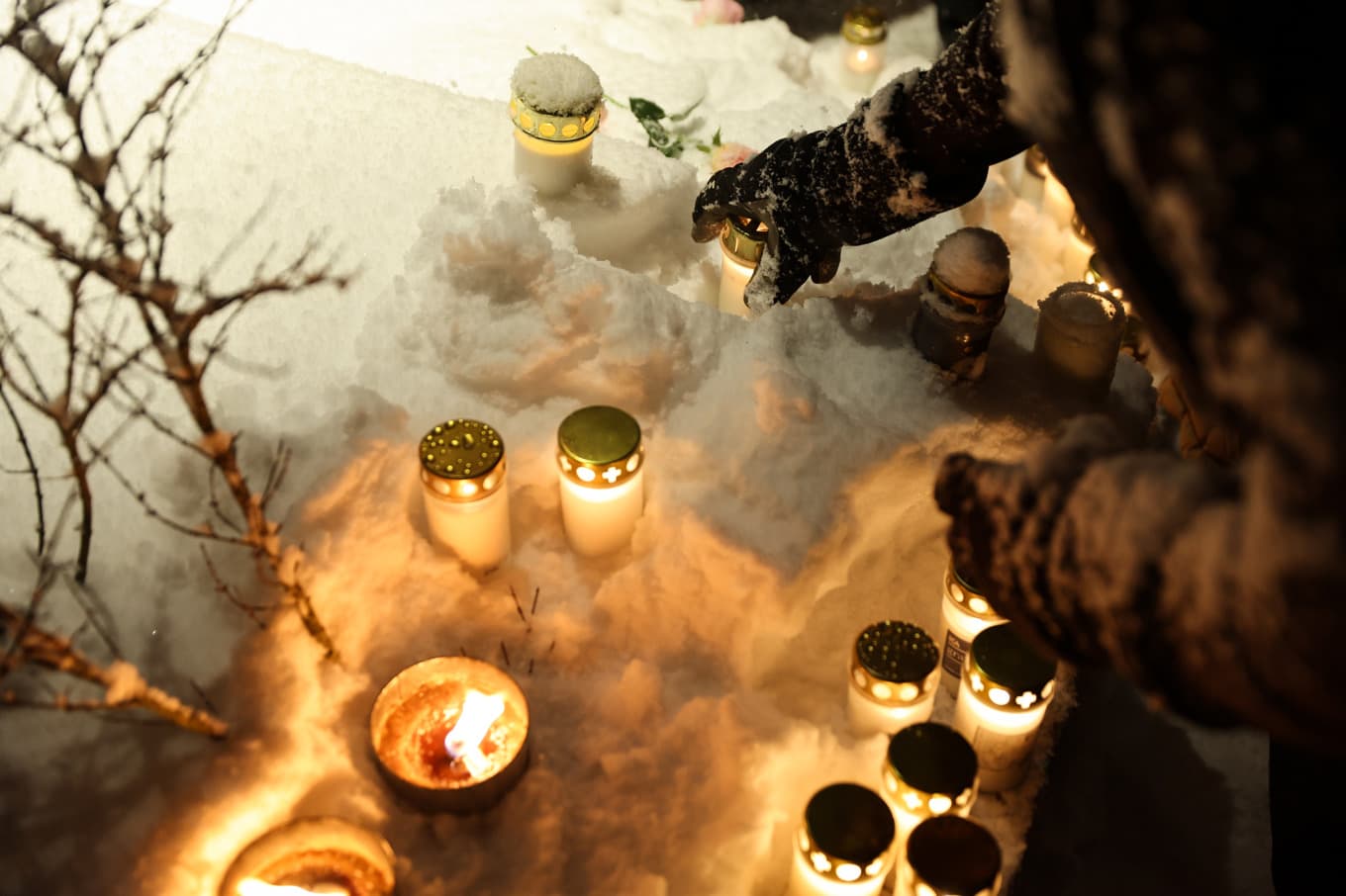 Minnesstund till minne av den kvinna som försvann i Rönninge i Salem och senare hittades avliden. Arkivbild. Foto: Caisa Rasmussen/TT
