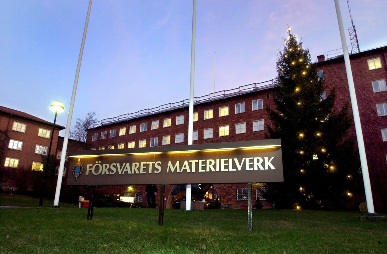 Försvarets materielverk (FMV) har lagt en stor beställning. Arkivbild. Foto: Janerik Henriksson/TT