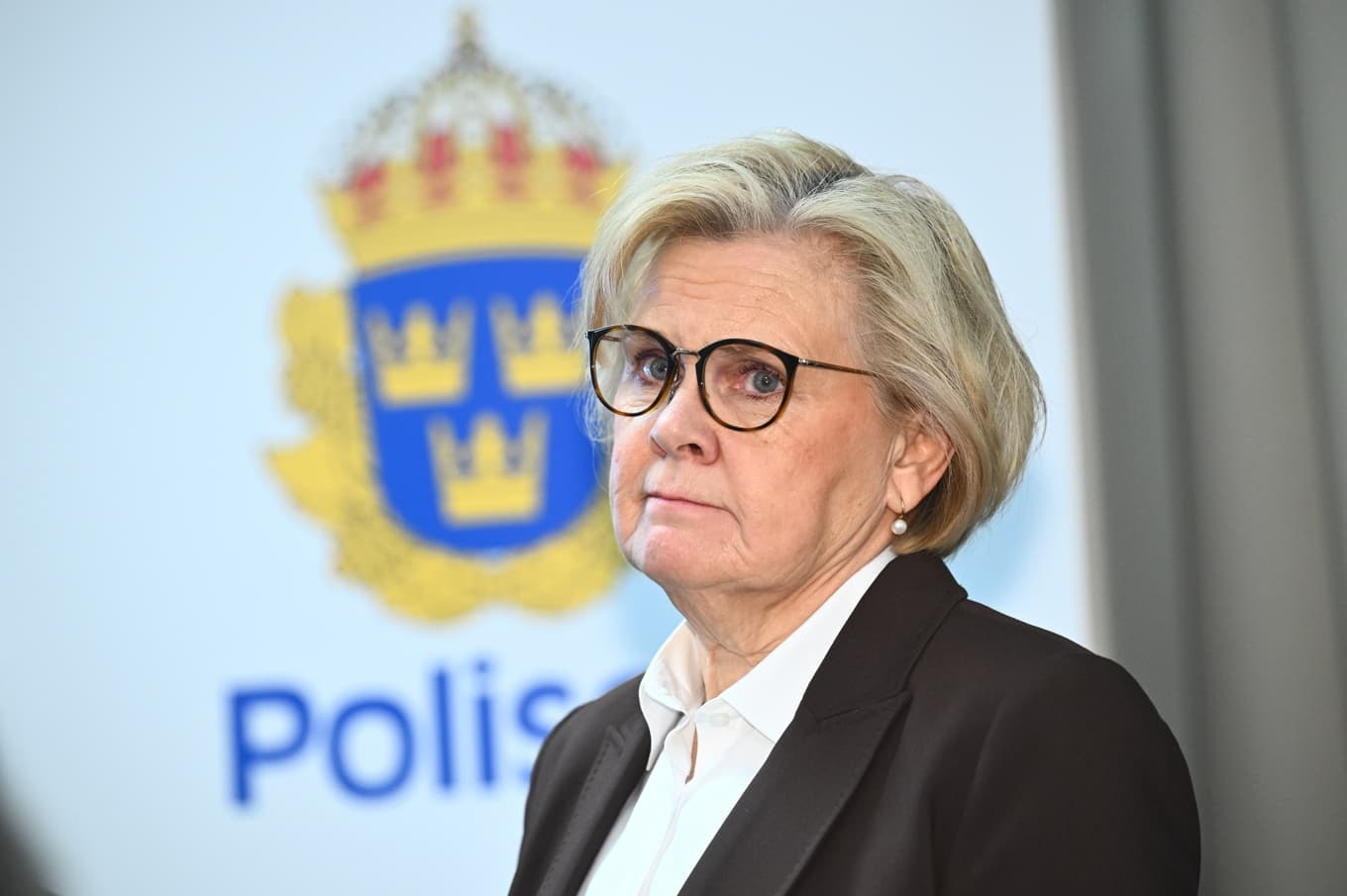 Rikspolischefen Petra Lundh tjänar nu mer än dubbelt så mycket som den generaldirektör som tjänar minst. Arkivbild. Foto: Claudio Bresciani/TT