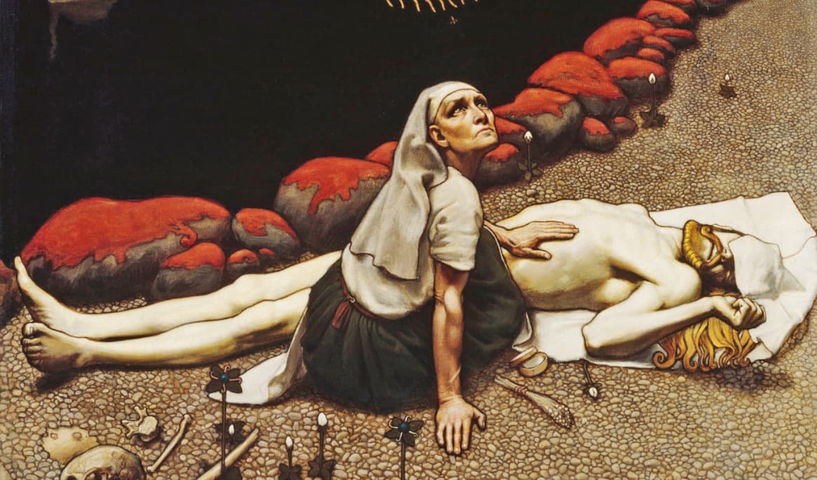 ”Lemminkäinens moder” av Akseli Gallen-Kallela, 1897. Ateneum, Helsingfors. Foto: Wikimedia Commons
