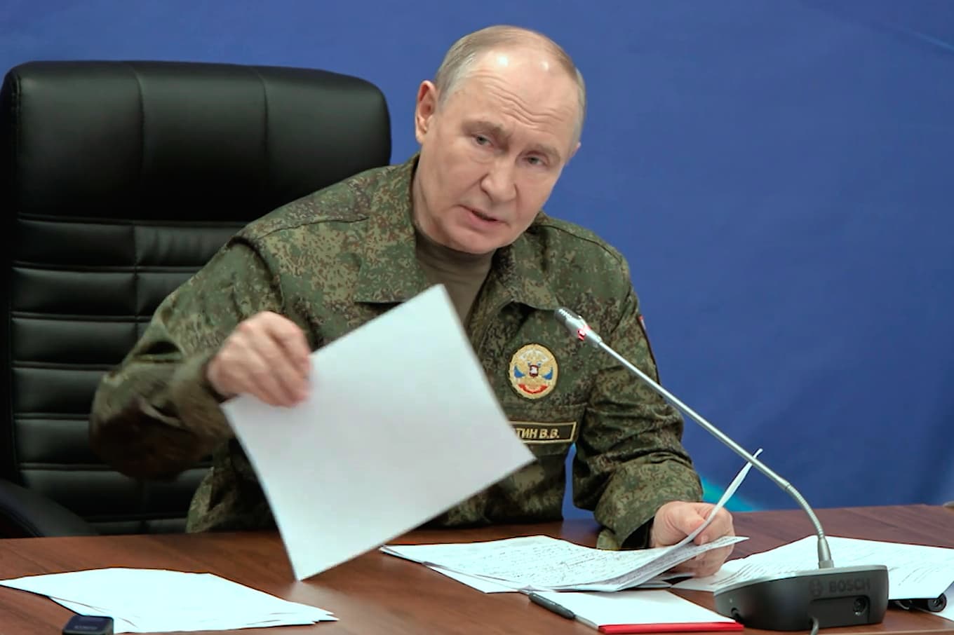 Rysslands president Vladimir Putin, på bild från tidigare i veckan som Rysslands presidents presstjänst släppt. Foto: Rysslands presidents presstjänst via AP/TT