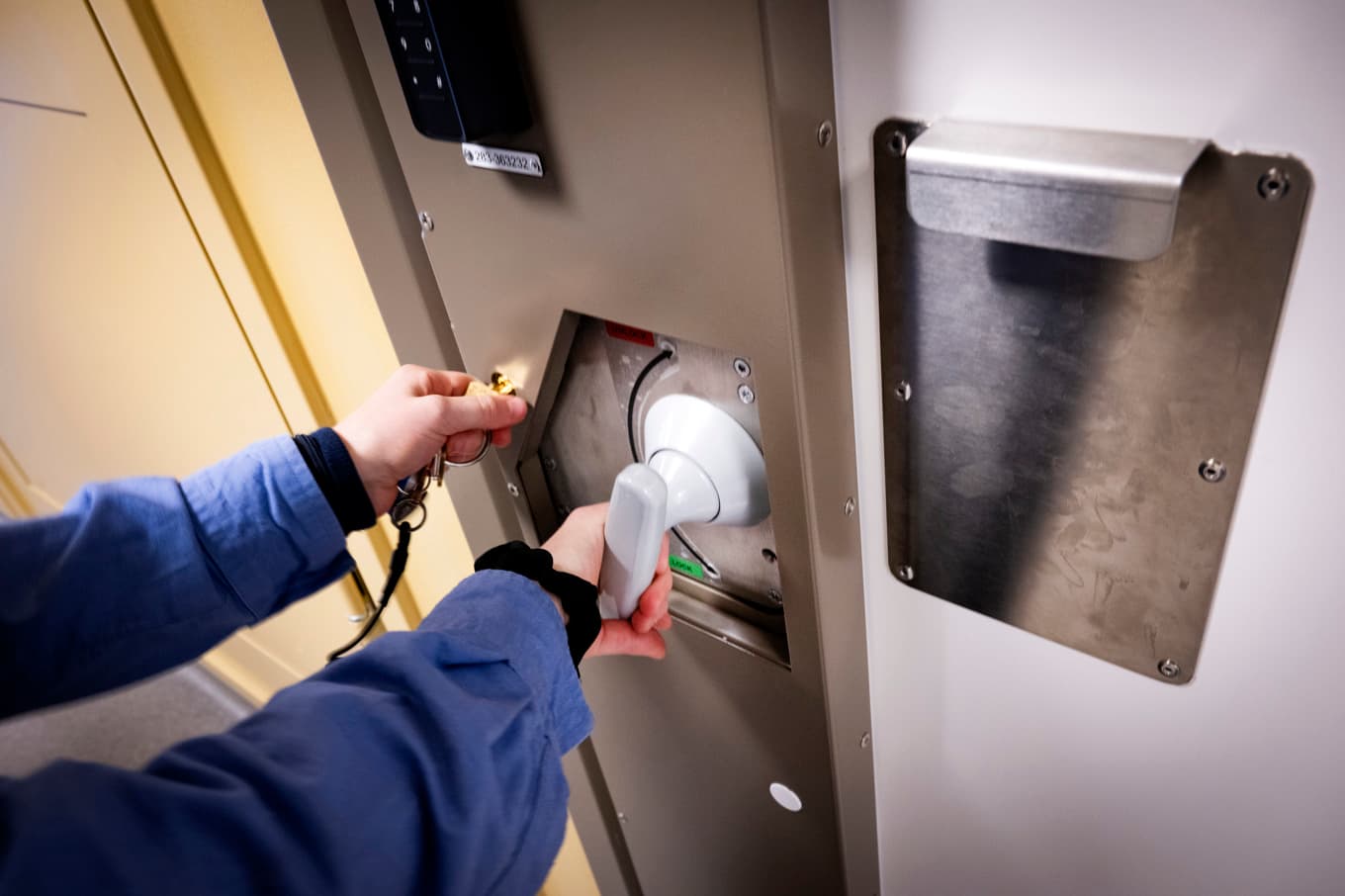 Celldörr inne på Kumlaanstalten. Arkivbild. Foto: Pontus Lundahl/TT