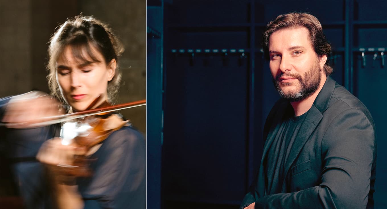 Violinisten Fanny Robilliard och kormästaren Marc Korovitch får fördjupade ledarroller i Sveriges Radios Symfoniorkester respek- tive Radiokören i Berwaldhallen. Foto: Daniel Stigefelt/Sveriges Radio (Marc Korovitch)