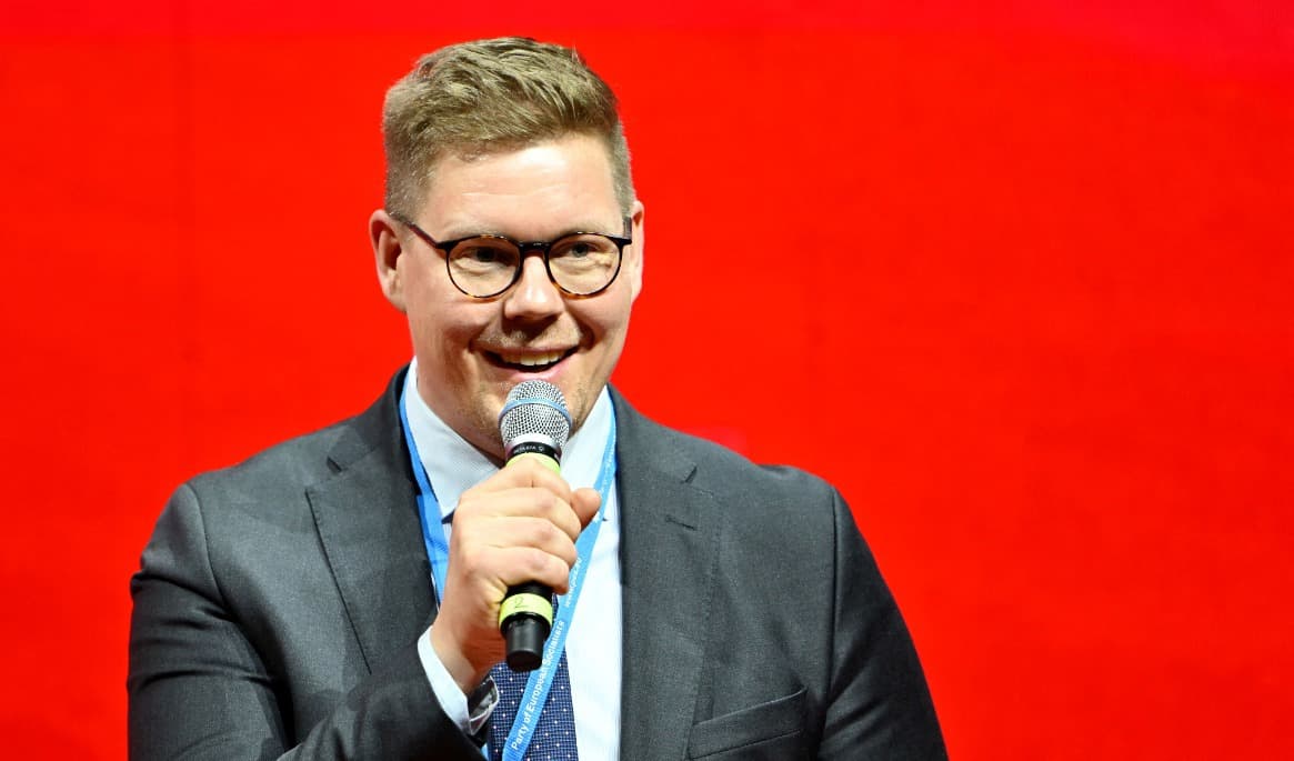 Antti Lindtman, ledare för det socialdemokratiska partiet SDP i Finland. Foto: Andreas Solaro/AFP via Getty Images
