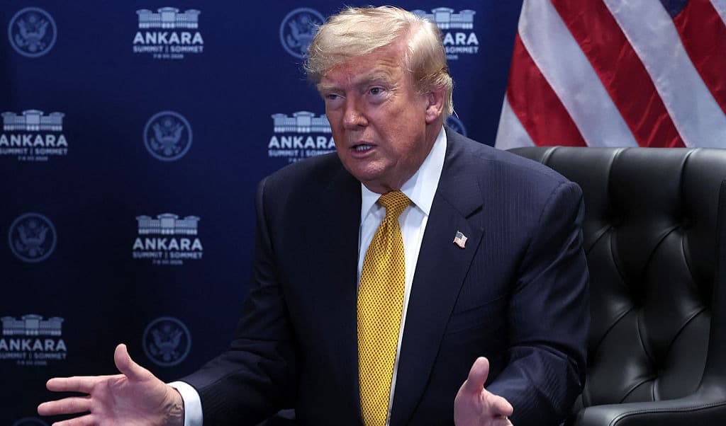 USA:s president Donald Trump i Ankara på onsdagen. Foto: Filip Singer/Pool/AFP via Getty Images