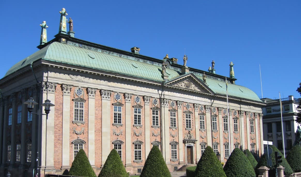 Bildtext: Riddarhuspalatset i Gamla stan stod klart 1674. Foto: Wikimedia Commons