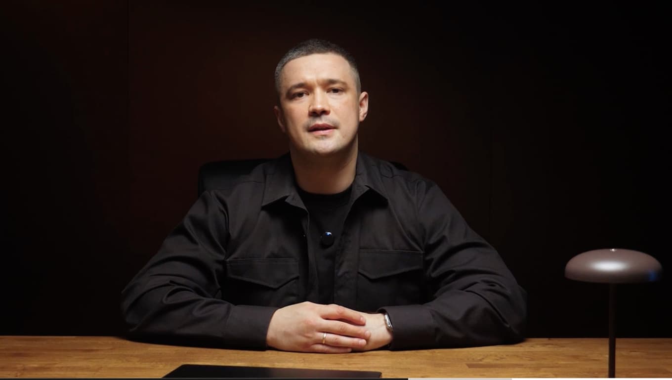 Ukrainas avsatte försvarsminister Mychajlo Fedorov. Bilden är från en video som han låtit publicera. Foto: Mychajlo Fedorov Youtube/AP/TT