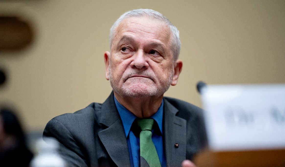 David Morens framträder under en utfrågning i representanthusets särskilda utskott för coronapandemin på Kapitolium i Washington DC den 22 maj 2024. Foto: Andrew Harnik/Getty Images