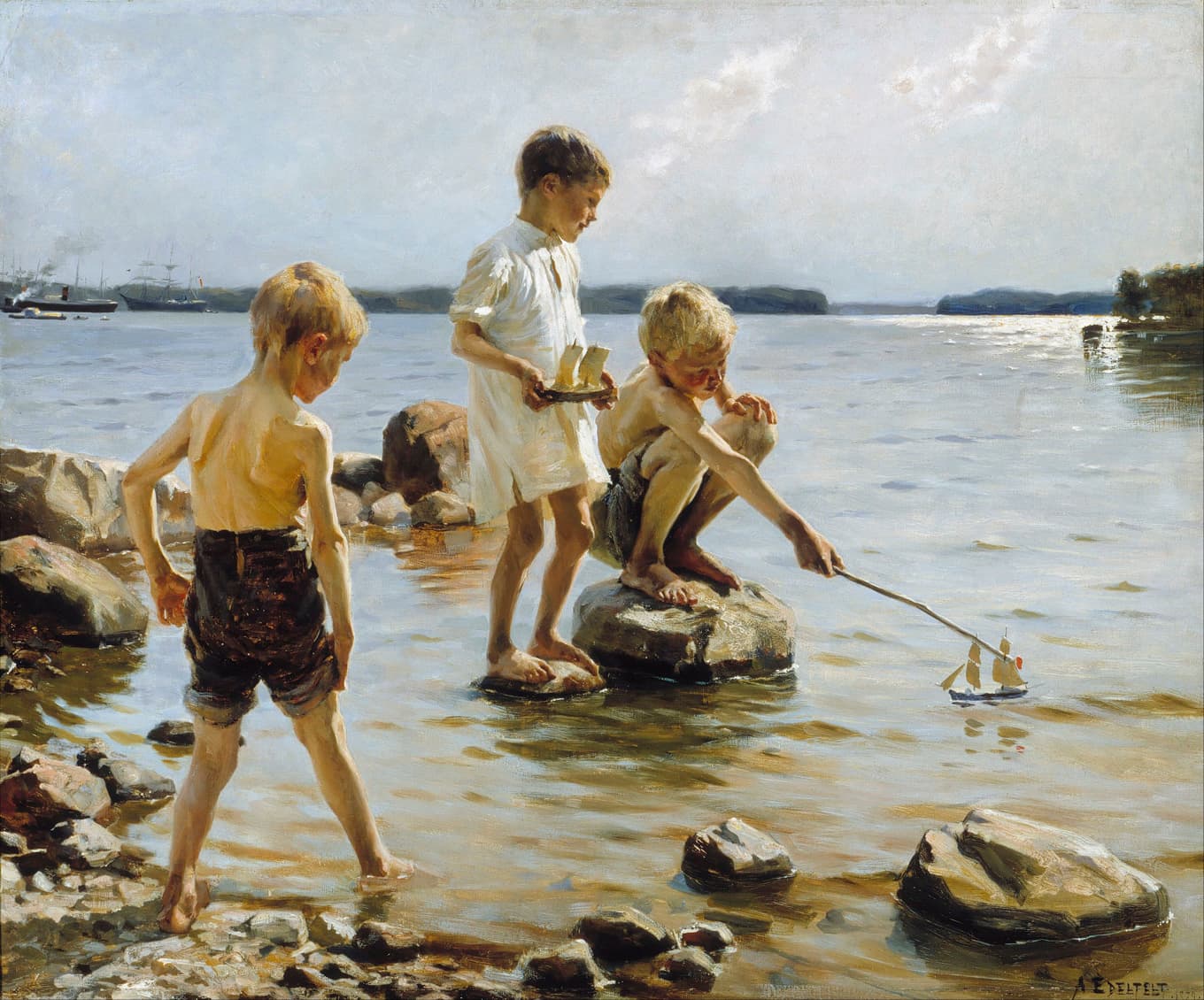 Målning av Albert Edelfelt (1854–1905), som liksom Hans Ruin var finlandssvensk. Foto: Ateneum/Wikimedia Commons