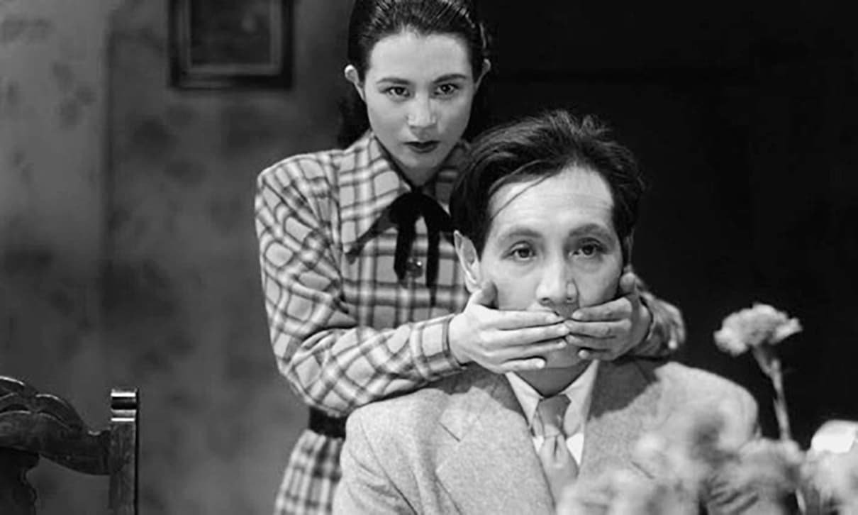 Masayuki Mori i rollen som Kinji Kameda (motsvarigheten till furst Mysjkin) i Akira Kurosawas filmatisering av ”Idioten” från 1951. Foto: Asian Moviepulse