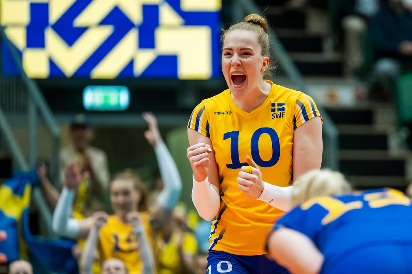 Svensk volleybolls stora stjärna Isabelle Haak är peppad inför volleyboll-EM på hemmaplan. Foto: Henrik Eberlund/TT