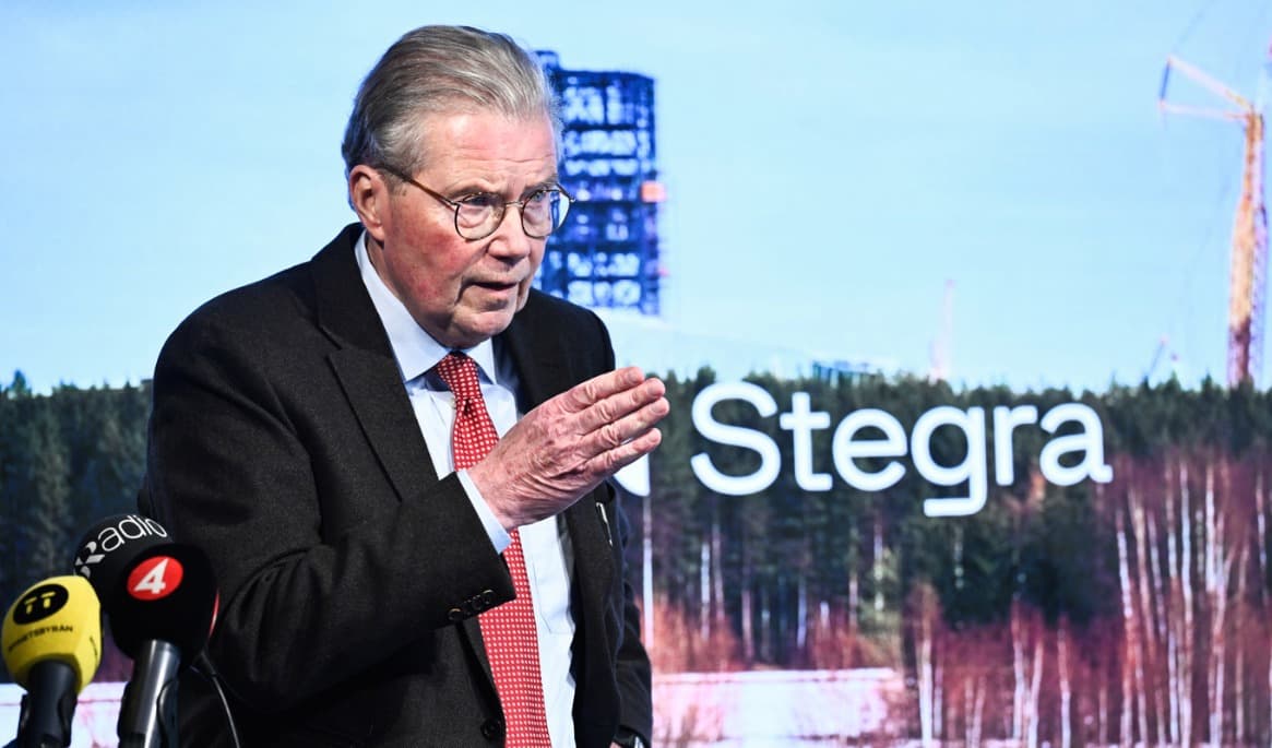 Stegra, med styrelseordförande Leif Johansson, gör upp med Google om så kallade miljöegenskapscertifikat för 91 000 ton stål. Arkivbild Foto: Fredrik Sandberg/TT