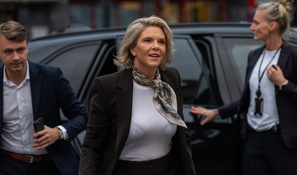 Sylvi Listhaug, ledare för Fremskrittspartiet. Foto: Carl Court/Getty Images