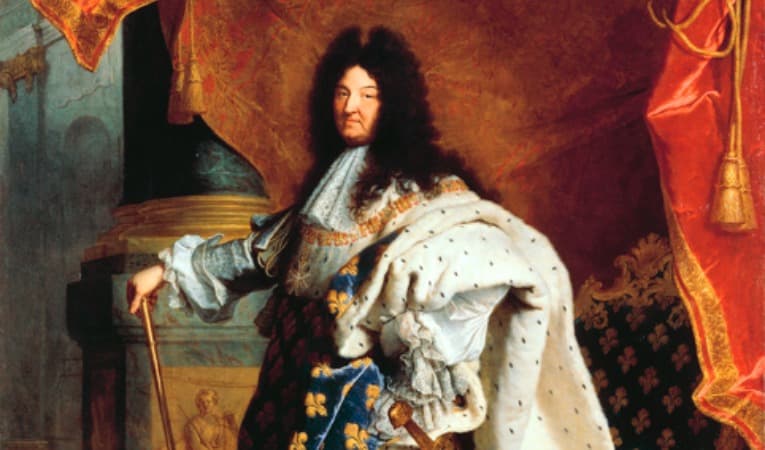 Ludvig XIV poserande i klassisk dansposition. Foto: Wikimedia Commons