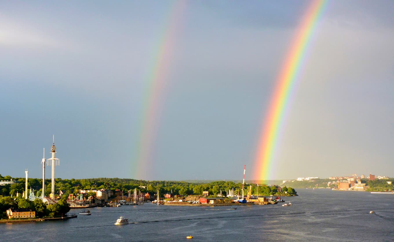 Regn var ett vanligt tema under delar av sommaren, framför allt i norr. Foto: Johan Nilsson/AFP/Getty Images