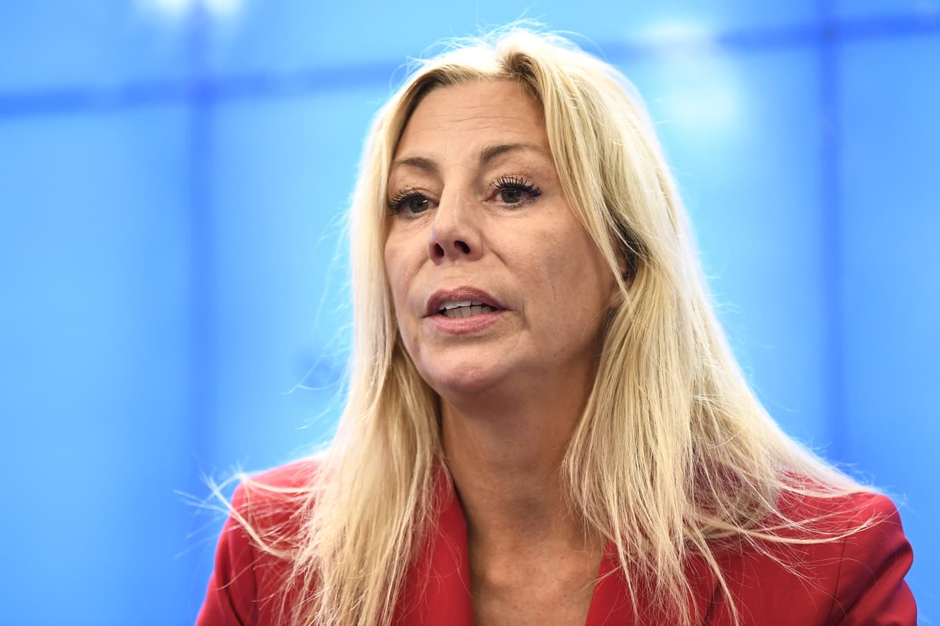 Sverigedemokraternas gruppledare Linda Lindberg. Arkivbild. Foto: Lars Schröder/TT