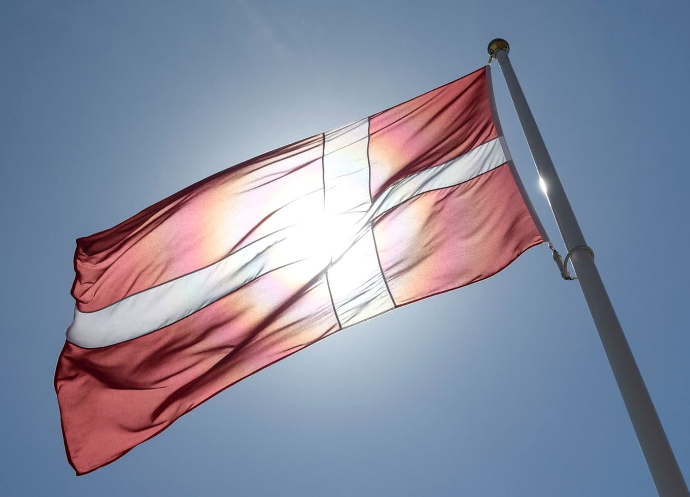 Danmarks flagga. Arkivbild. Foto: Johan Nilsson/TT
