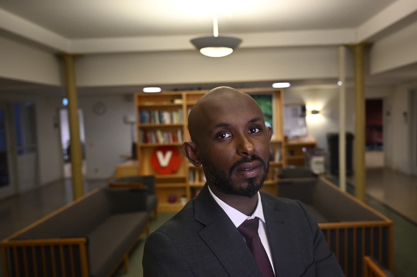 Riksdagsledamoten Mohamed Ali från Borlänge som oväntat personkryssats till riksdagen för Vänsterpartiet. Foto: Pontus Lundahl/TT