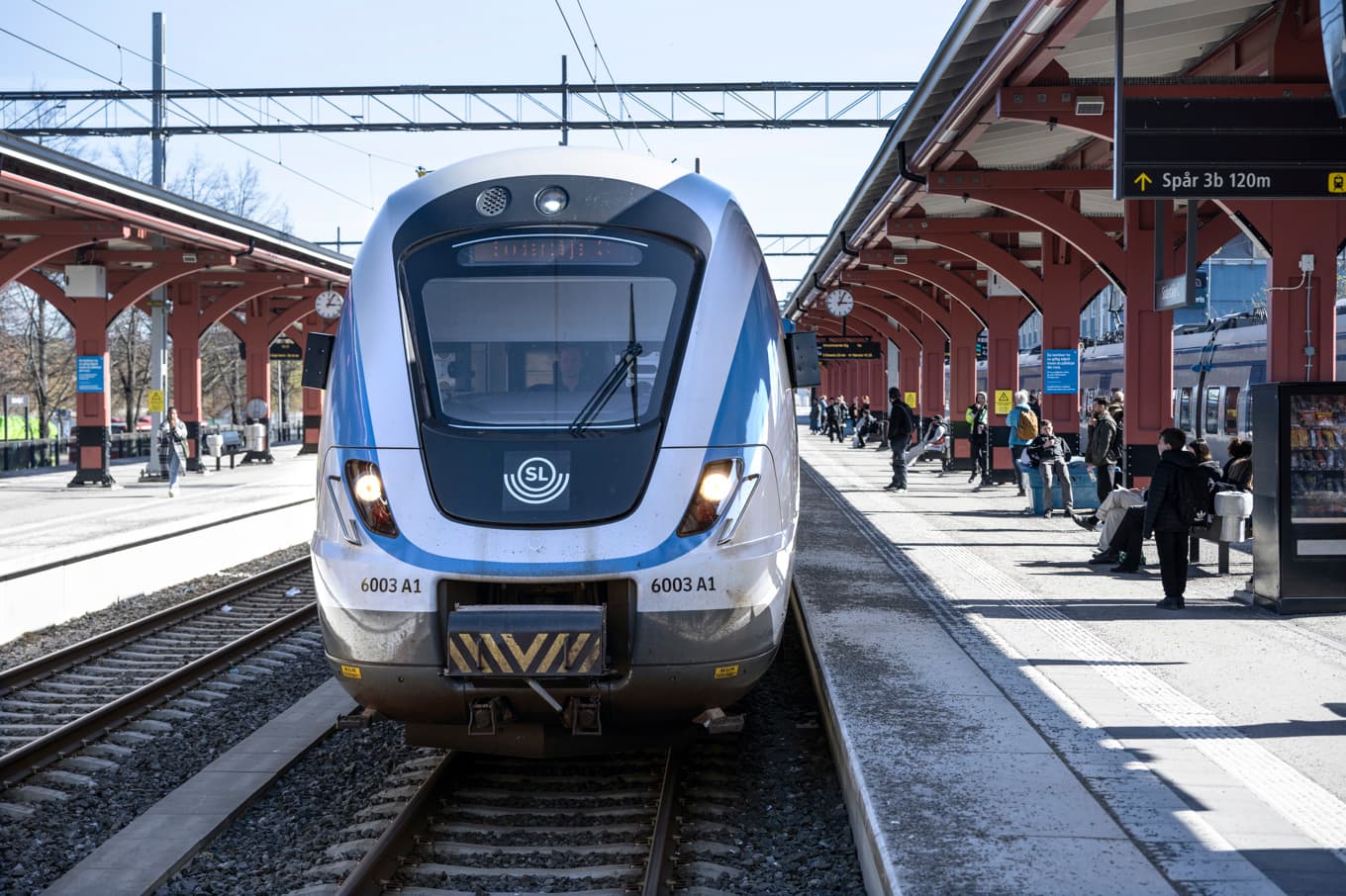 Det råder stora störningar i Stockholms pendeltågstrafik. Arkivbild. Foto: Anders Wiklund/TT