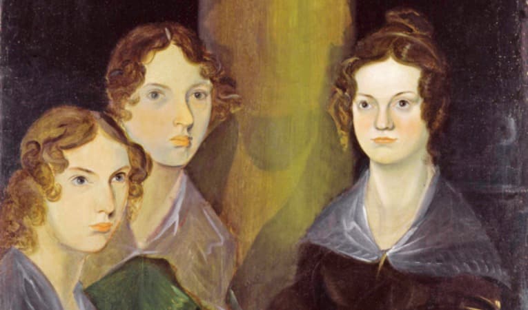 Syskonen Brontë porträtterade av brodern Branwell (cirka 1834). Foto: National Portrait Gallery/Wikimedia Commons