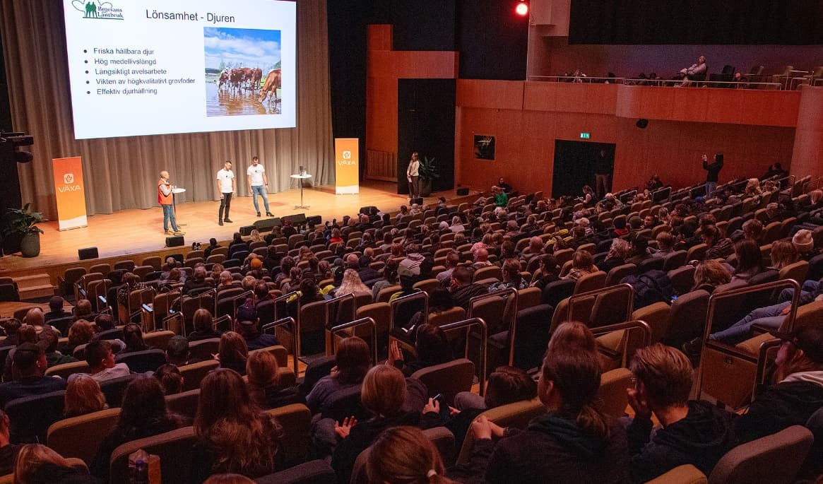 Rekordmånga naturbrukselever väntas till årets Elmia Lantbruk. Bild från inspirationsdagen 2024. Foto: Elmia