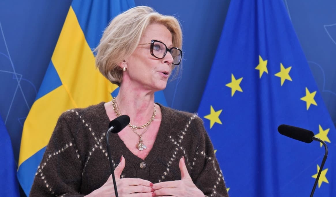 Finansminister Elisabeth Svantesson (M) kommer snart lämna regeringens övergångsbudet för 2027. Foto: Adam Strand