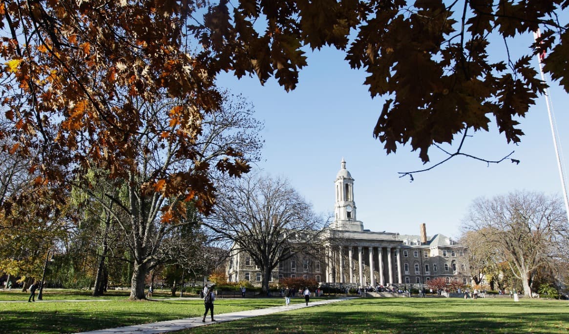 Pennsylvania State University, ett av USA:s stora offentliga universitet, beslutade 2025 att stänga sju regionala campus. Foto: Rob Carr/Getty Images
