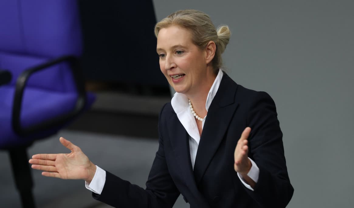 Alice Weidel, en av ledarna för AFD. Foto: Sean Gallup/Getty Images
