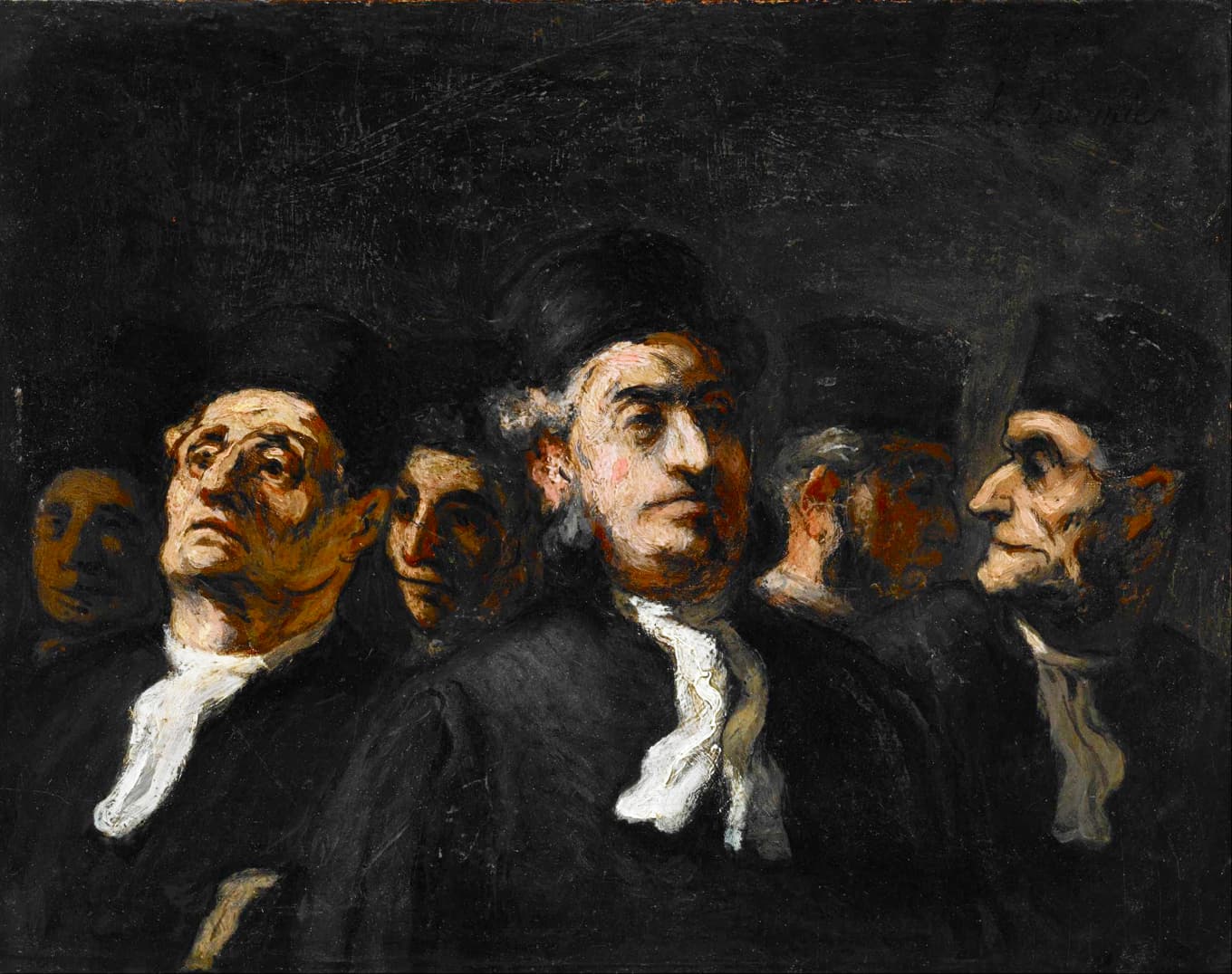 Livets spel, kamp och besatthet. Målning av Honoré Daumier (1808–1879). Foto: Museum of Fine Arts, Houston/Wikimedia Commons