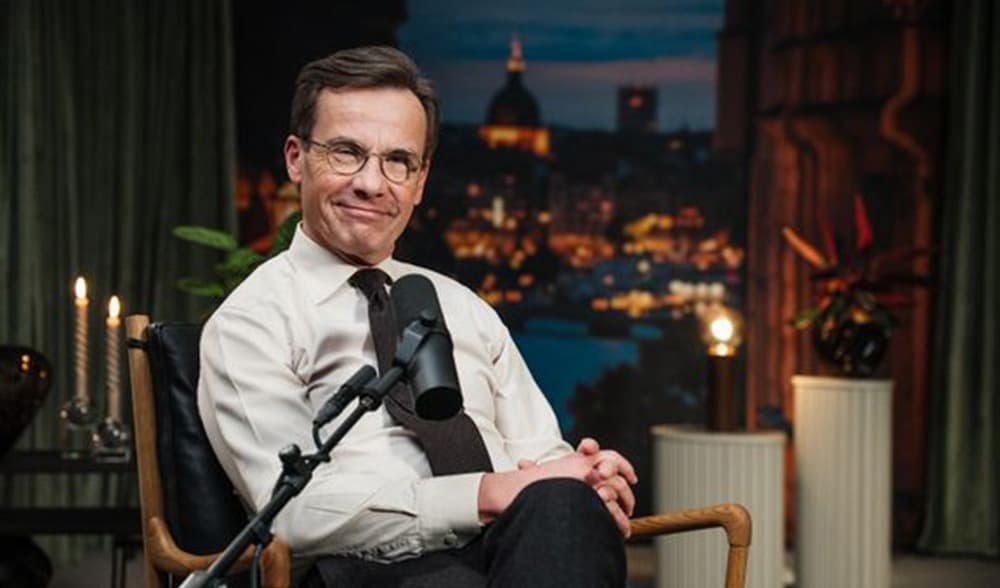 Statsminister Ulf Kristersson (M) förlorade valet men kan bli en vinnare med sin podcast. Foto: Moderaterna
