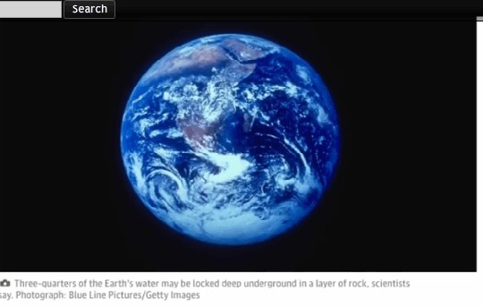 Skärmbild av vår jord.