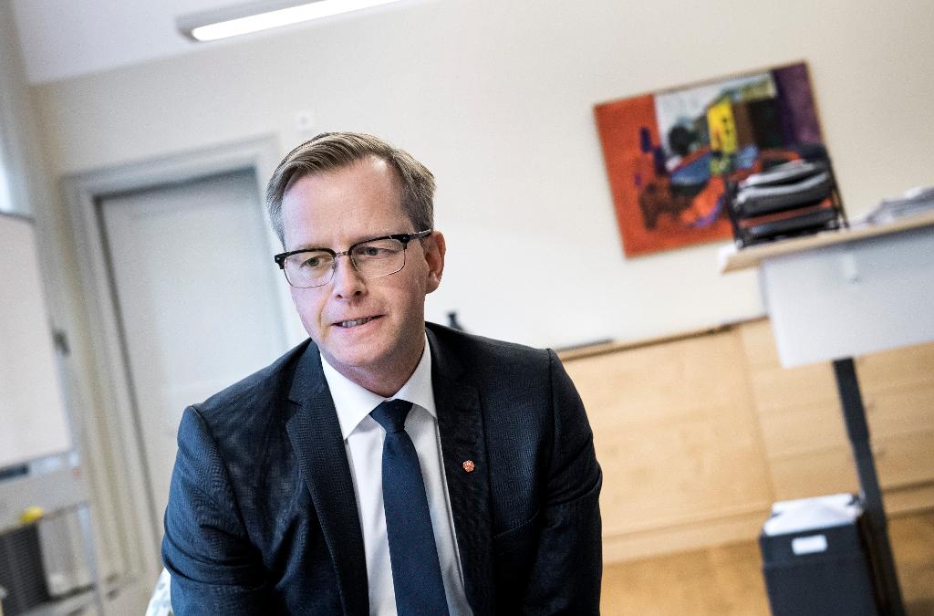 Näringsminister Mikael Damberg (S) lägger inte fram lagförslaget om kvotering i bolagsstyrelser efter att en riksdagsmajoritet stoppat det. (Foto: Marcus Ericsson/TT-arkivbild)