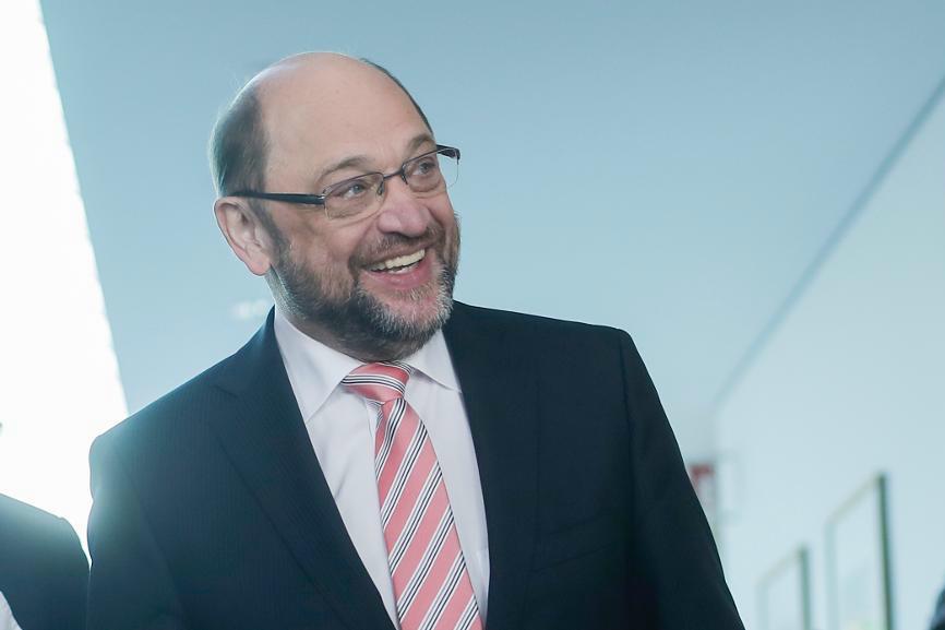 Martin Schulz, som ska leda SPD i höstens val. Foto: Markus Schreiber/AP/TT