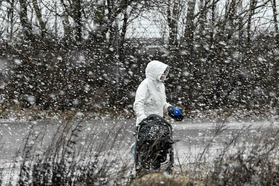 
SMHI har utfärdat en klass 2 varning för snö och blötsnö i Gävleborgs län det närmaste dygnet. Arkivbild.                                            