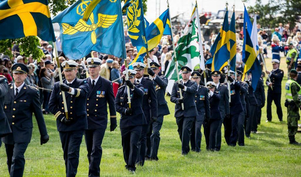 Veterandagen högtidlighålls den 29 maj, här på Gärdet i Stockholm 2016. Arkivbild. Foto: Christine Olsson/TT