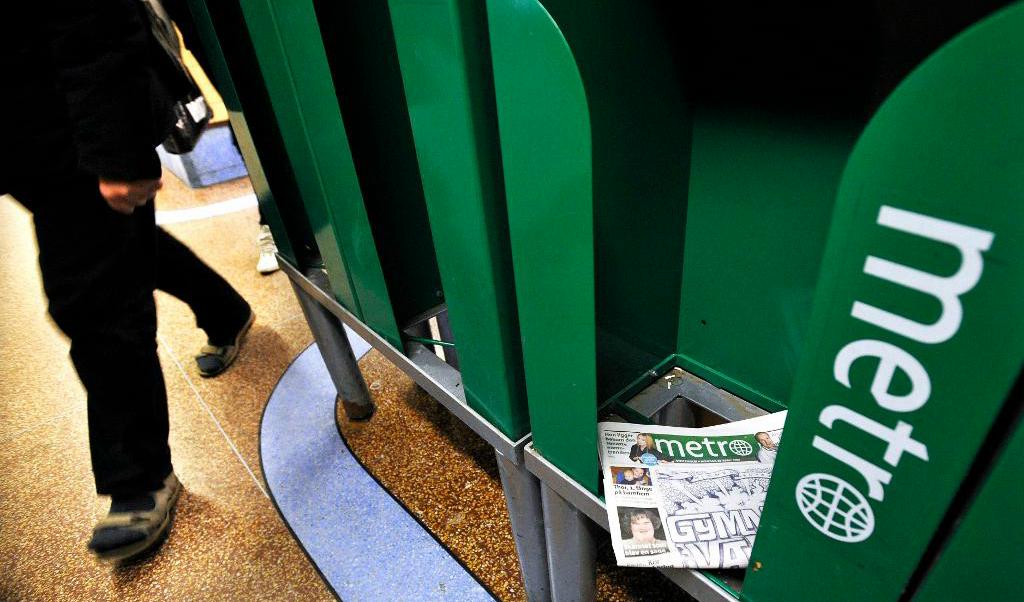 Gratistidningen Metro. Arkivbild. Foto: Tomas Oneborg/SvD/TT