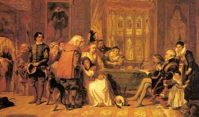 "Häxans rättegång”, 1888, William Powell Frith (1819–1909). Foto: Art Renewal Center