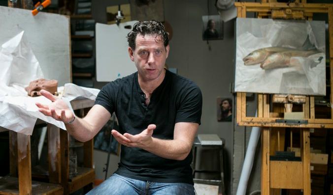 Jacob Collins, konstnär och grundare av Grand Central Academy, i sin bostad på Manhattan, New York , 2015. Foto: Benjamin Charlsteen