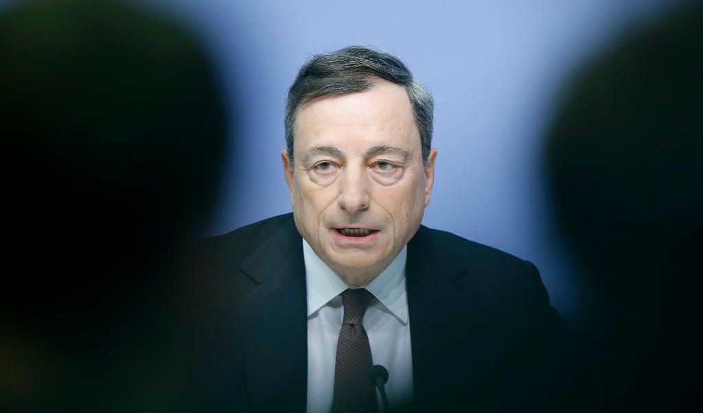 
ECB-chefen Bank Mario Draghi. Foto: Michael Probst /TT-arkivbild                                            