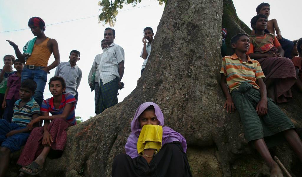 Rohingya-flyktingar i Bangladesh. Foto: STR/AFP/Getty Images