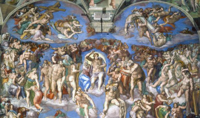 

“Den yttersta domen” av Michelangelo i Sixtinska kapellet inspirerades av Dantes "Den gudomliga komedin". Den föreställer de tre rikena i livet efter detta: helvetet, skärselden och himlen. Foto: Public Domain                                                                                            