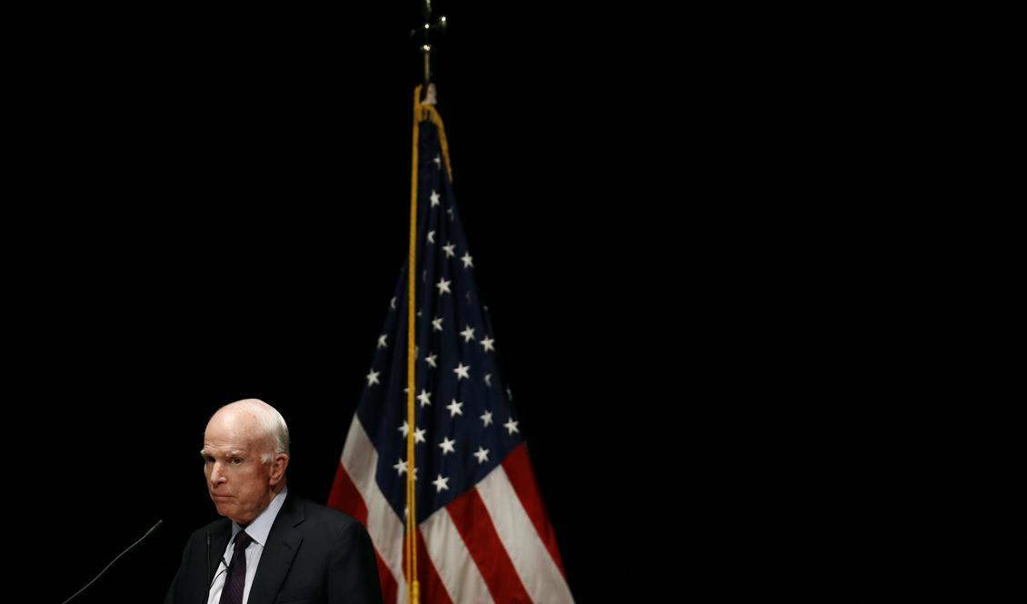 Den republikanske senatorn John McCain är död. rFoto: Patrick Semansky/AP/TT-arkivbild