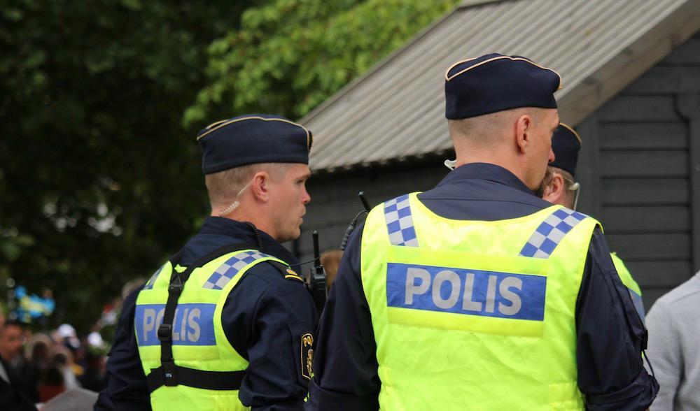 Poliser i Visby, juli 2018. Arkivbild. Foto: Susanne W Lamm / Epoch Times