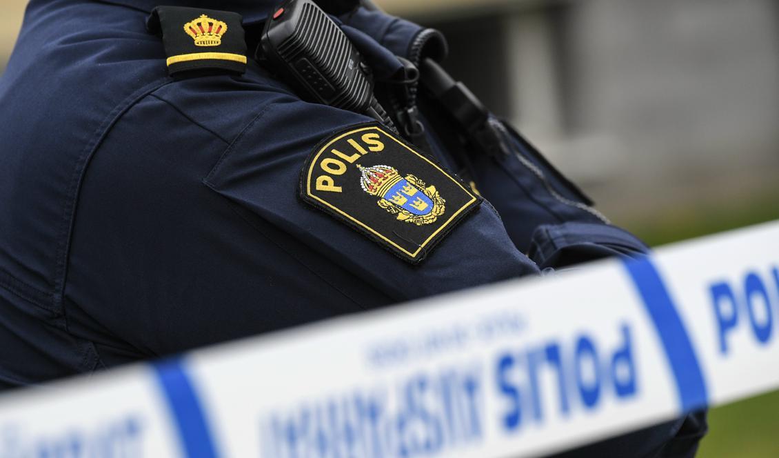 Polisen misstänker att den avlidne personen har mördats. Foto: Johan Nilsson/TT-arkivbild