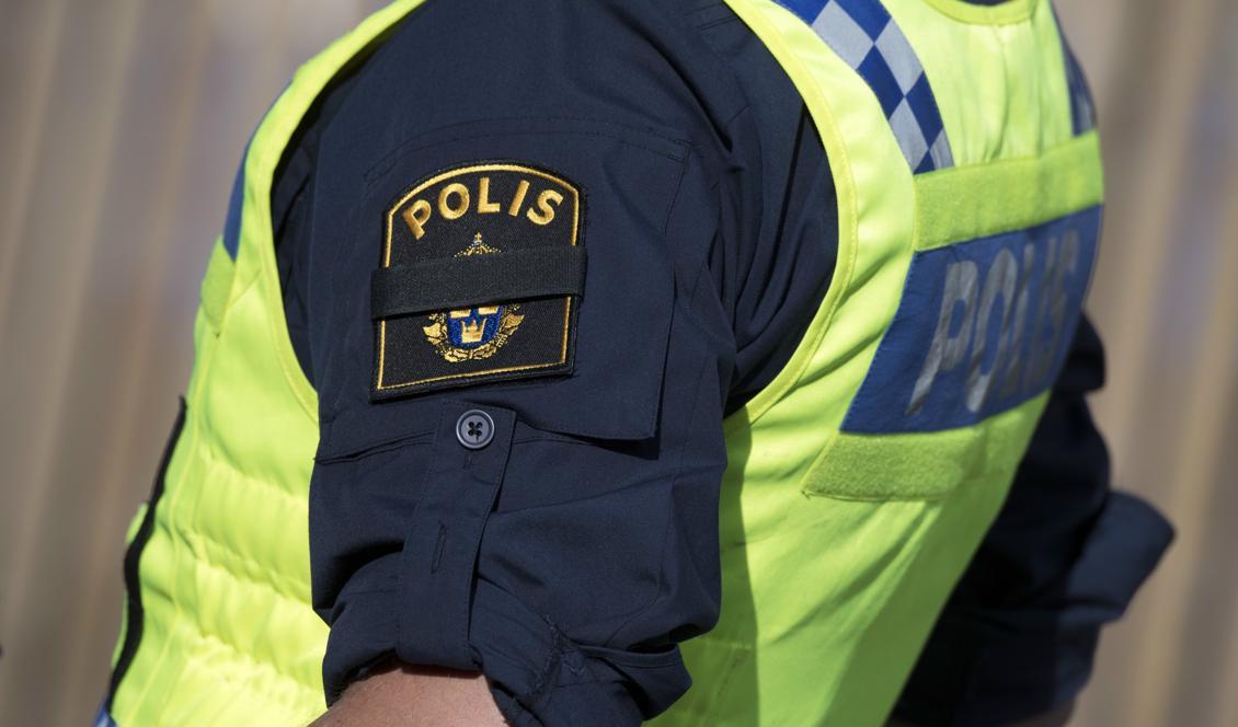 
En polisman misshandlades i Skövde på onsdagskvällen. Foto: Johan Nilsson/TT-arkivbild                                            
