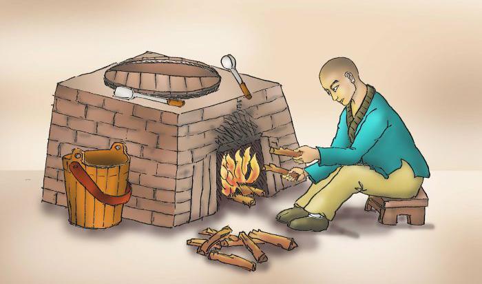 








Den unga munken hade till uppgift att bära vatten, göra upp eld, laga mat och städa. Illustration av Sun Mingguo, Epoch Times                                                                                                                                                                                                                                                                                                                                                                                                                