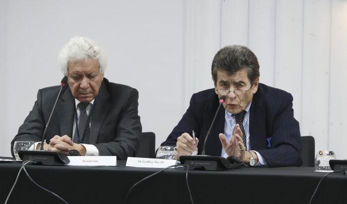 Hamid Sabi var rättsligt ombud och sir Geoffrey Nice ordförande vid folktribunalen om organplundring i Kina som genomfördes 8-10 december i London. Foto: Justin Palmer